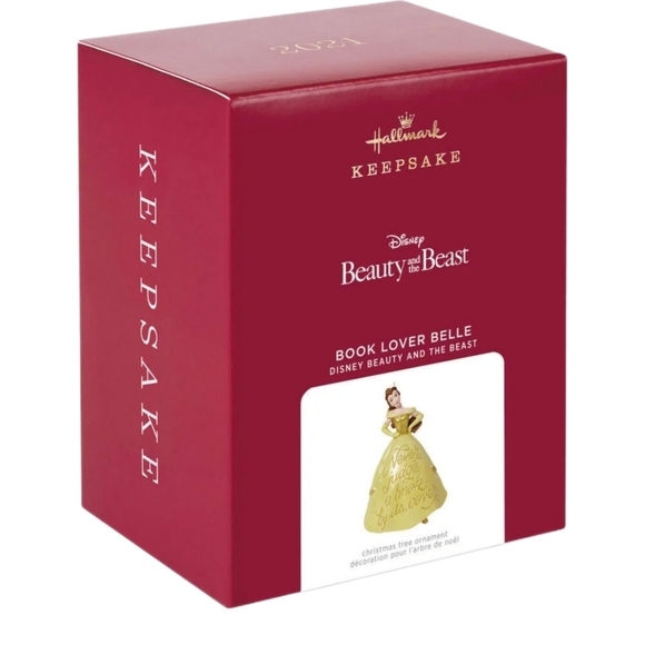 Hallmark Keepsake Ornament, Disney Beauty & the Beast, Book Lover Belle   2021 - Picture 2 of 2